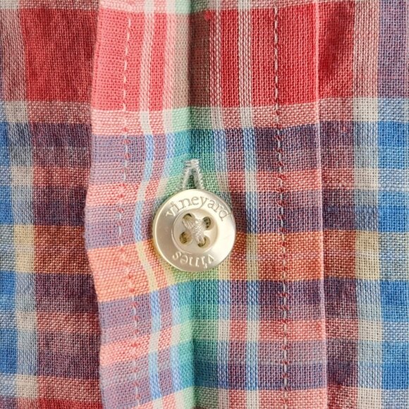 Vineyard Vines Murray Shirt Medium Multicolor Plaid Long Sleeve Button Up Shirt - Picture 6 of 16